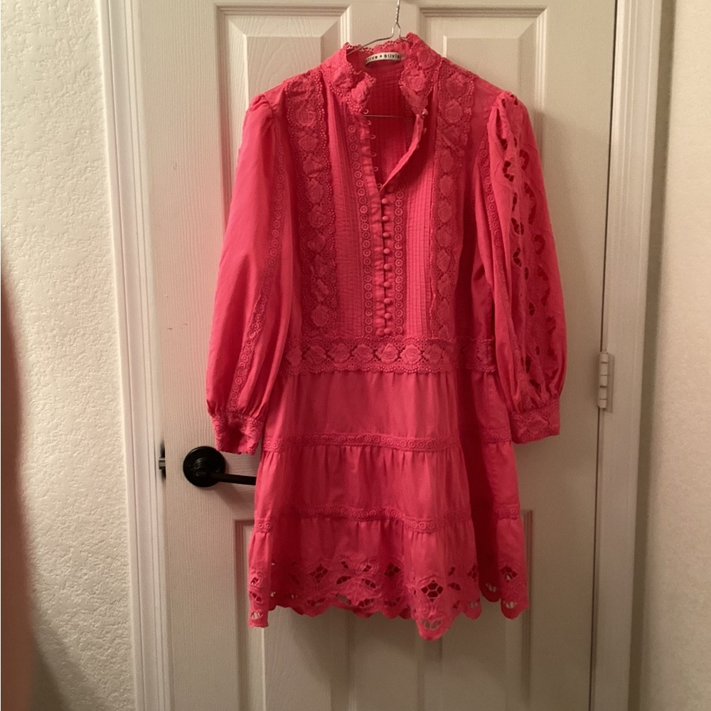 Alice + Olivia Pink Mini Dress